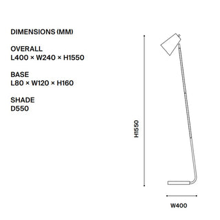 Arlen Floor Lamp – Brass Finish