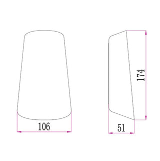CLA BESTRI Exterior Cone Up/Down Wall Light IP65