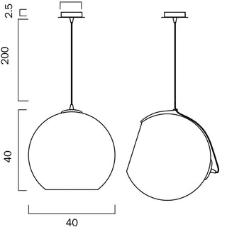 Telbix Bondi Pendant 40, Davoluce Lighting