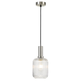 Telbix Bonura Pendant 14 Clear/Nickel, Davoluce Lighting