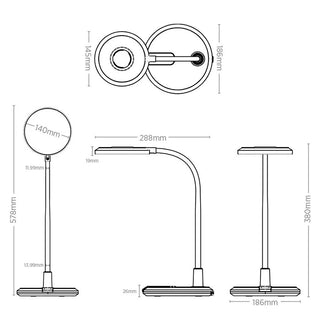 Brad 8w LED Desk Lamps