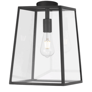 Telbix Cantena 25cm Solid Brass Outdoor Pendant Light Black or Antique Brass