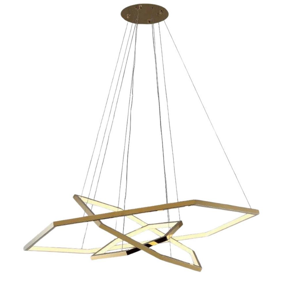 Hexagon 3 Rings 99W LED Pendant