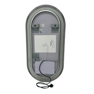 100x50cm Oval Frameless Frosted Edge LED Mirror