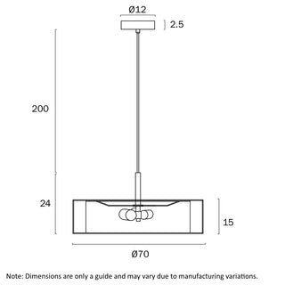 CUSCO 70 Pendant – Natural Rope / White