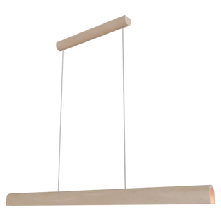 Beige pendant light fixture on a white background