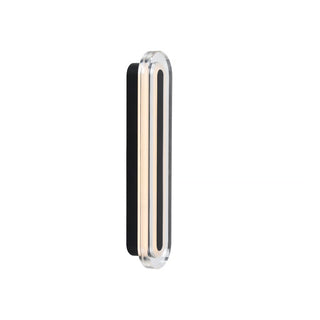 Cavara black LED Art Deco bathroom wall light by Nordlux