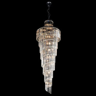 Chanel Large Spiral 200cm Black Chandelier