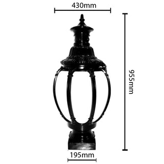 Collins Street Outdoor Pillar Mount Light – Large | Australian Made