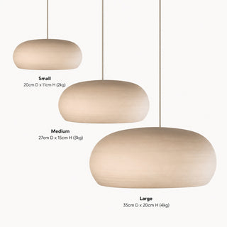 Curve Handmade Clay Pendant Light