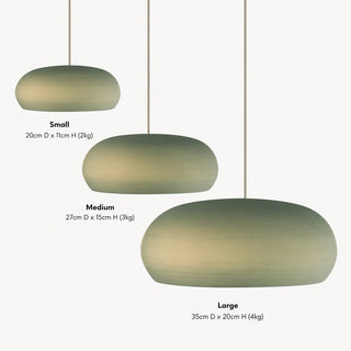 Curve Handmade Clay Pendant Light