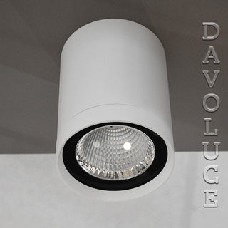 D1212R-18W-40D 18Watt 148mm Surface Mount Downlight Gentech Black or White Aluminium from Davoluce Lighting Australian wild delivery, Sydney, Perth, Brisbane, Melbourne. Davolucelighting.com.au