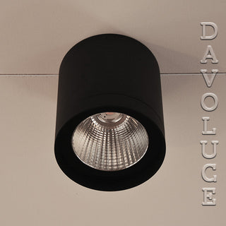 D1213R-34W-40D 34Watt 171mm Surface Mount Downlight Gentech Black or White Aluminium from Davoluce Lighting Australian wild delivery, Sydney, Perth, Brisbane, Melbourne. Davolucelighting.com.au