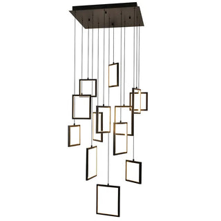 Vencha 5510213-BK Dahli 13 Light Black Pendant. Modern pendants for Staircases. Large pendants for high ceilings, Unique pendant lights Australia from Davoluce Lighting