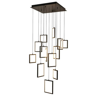 Vencha 5510213-BK Dahli 13 Light Black Pendant. Modern pendants for Staircases. Large pendants for high ceilings, Unique pendant lights Australia from Davoluce Lighting