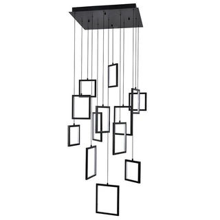 Vencha 5510213-BK Dahli 13 Light Black Pendant. Modern pendants for Staircases. Large pendants for high ceilings, Unique pendant lights Australia from Davoluce Lighting