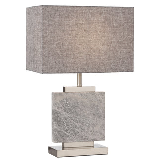 Dana table lamp Telbix chrome finish with grey marble base
