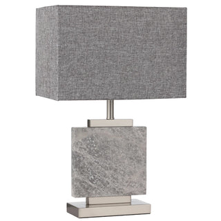 Dana table lamp Telbix chrome finish with grey marble base
