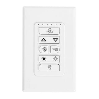 Brilliant DC ceiling fan wall controller – front view