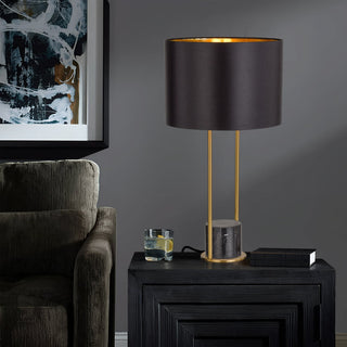 Telbix Desire Table Lamp Black Marble