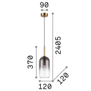 Ideal Lux Empire SP1 Cilindro Pendant 309804