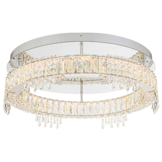 Telbix Erika CTC crystal ceiling light chrome finish flush mount chandelier
