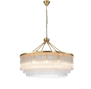Evangeline Large 90cm 12 Light Chandelier Satin Brass