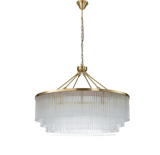 Evangeline Large 90cm 12 Light Chandelier Satin Brass