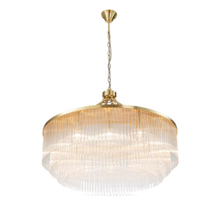 Evangeline Large 90cm 12 Light Chandelier Satin Brass