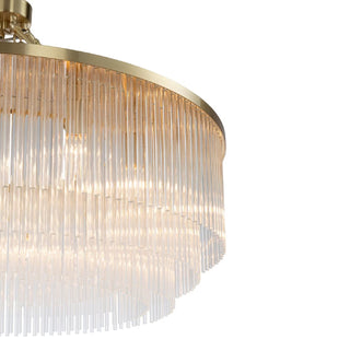 Evangeline Large 90cm 12 Light Chandelier Satin Brass
