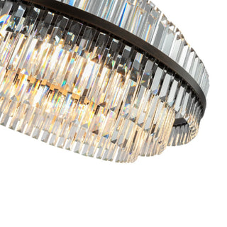 Evelyn Large 80cm 10 Light Chandelier Antique Brass