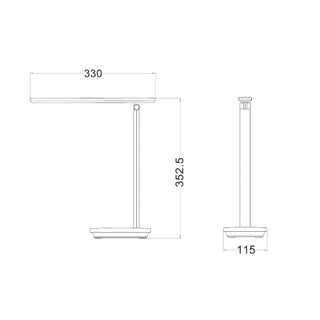 CLA FLATMATE: D.I.Y. LED Tri-CCT Portable & Rechargeable Touch Table Lamp