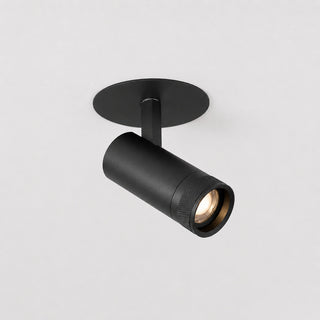 FOCUS 10 Black Adjustable Recessed Spotlight installed in the ceiling