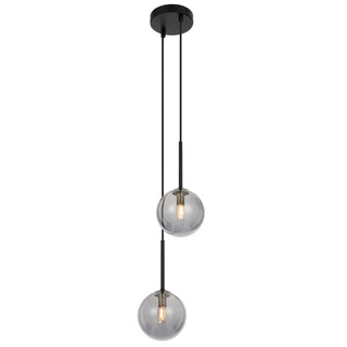 Telbix GASTON 2 LIGHT PENDANT BLACK - Pendant lights Australia, pendant lights Melbourne, Pendants for kitchen Bench, Bedroom Bedside Pendant lights. Modern Pendants for Bathrooms in Melbourne. Pendant Lights for Every Setting. 