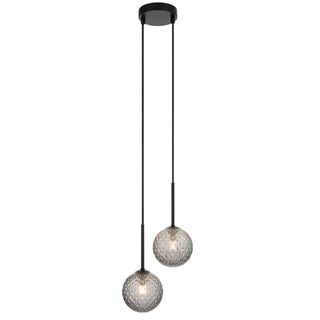 Telbix GASTON 2 LIGHT PENDANT BLACK - Pendant lights Australia, pendant lights Melbourne, Pendants for kitchen Bench, Bedroom Bedside Pendant lights. Modern Pendants for Bathrooms in Melbourne. Pendant Lights for Every Setting. 