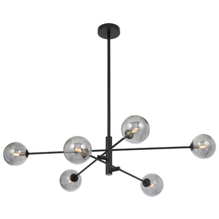 Telbix GASTON 6 LIGHT PENDANT BLACK - Pendant lights Australia, pendant lights Melbourne, Pendants for kitchen Bench, Bedroom Bedside Pendant lights. Modern Pendants for Bathrooms in Melbourne. Pendant Lights for Every Setting. 