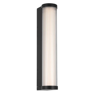 Telbix Gevet 500mm Exterior LED Wall Light Black IP65 3000K