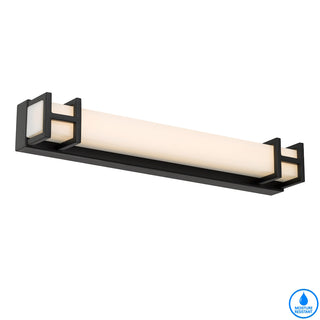 Telbix Gilson 40cm LED vanity wall light in black