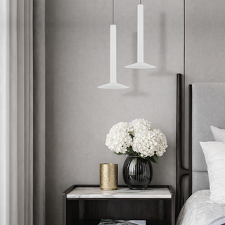 telbix Grado LED Pendant Light White Sand Finish – Minimalist LED Pendant