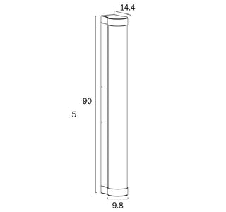Gevet 900mm Exterior LED Wall Light