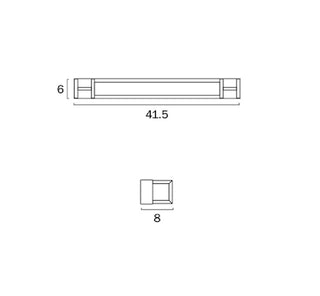 Telbix Gilson 40cm LED vanity light dimensions