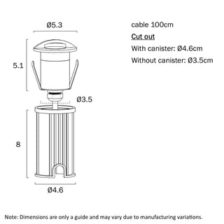 Halon 24V LED Step Light with Eyelid