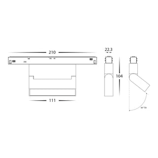 48V DC Magnetic Track Linear Light – 6W / 10W