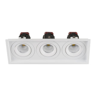 Square Tilt 3 x 9w Recessed LED Downlights