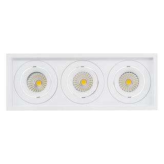 Square Tilt 3 x 9w Recessed LED Downlights