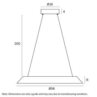 HOVIN 58cm Pendant