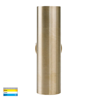 Havit HV1055T-HV1057T - Tivah Solid Brass TRI Colour Up & Down Wall Pillar Lights from Davoluce