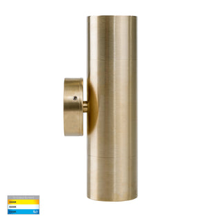 Havit HV1055T-HV1057T - Tivah Solid Brass TRI Colour Up & Down Wall Pillar Lights from Davoluce