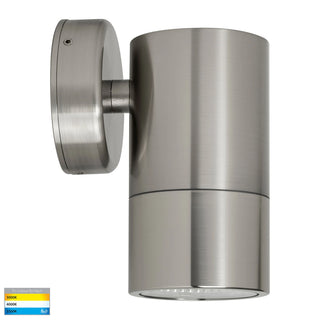 Havit Maxi Tivah fixed wall pillar light in 316 stainless steel with modern cylindrical exterior design