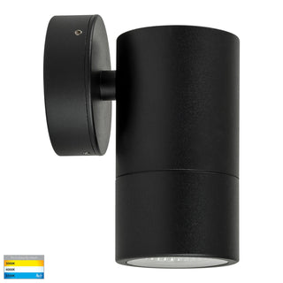 Havit Maxi Tivah fixed wall pillar light in black powder coated aluminium with cylindrical exterior design
